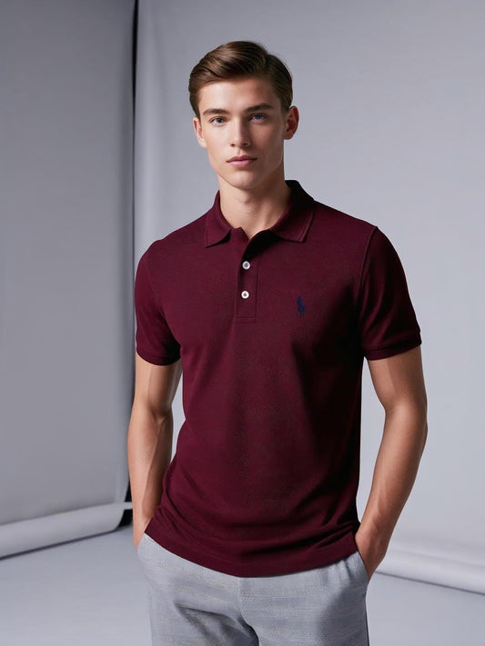 RL Polo Shirt Maroon