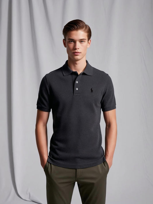 RL Polo Shirt Charcoal